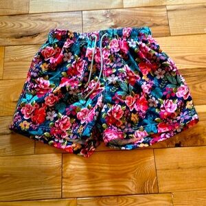 Azul Siete Men’s Swim Trunks, Floral, Large
